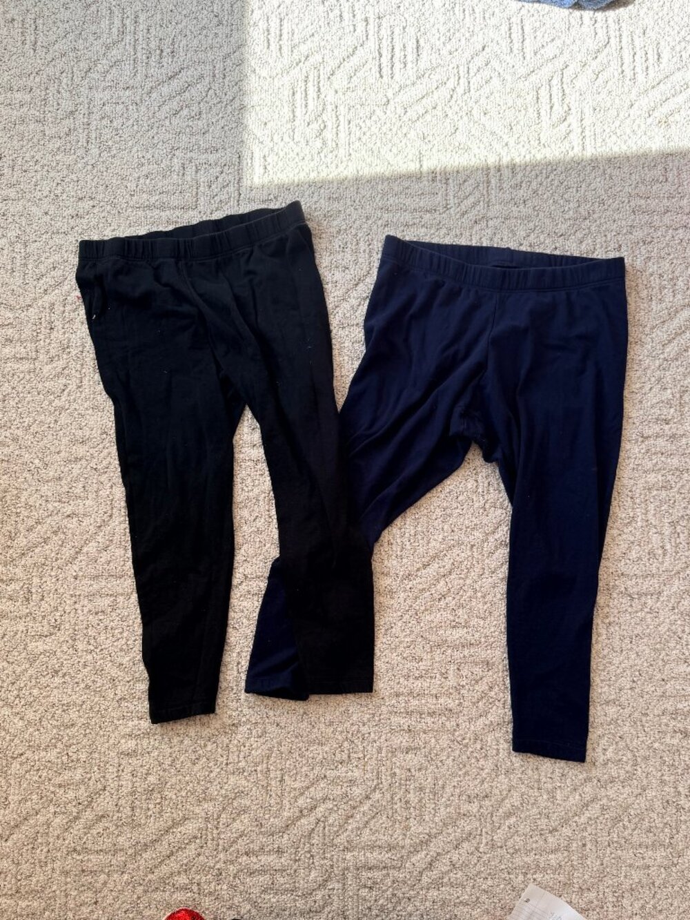 Old Navy Fleece-Lined Leggings Lot of 2 Navy Black XXL